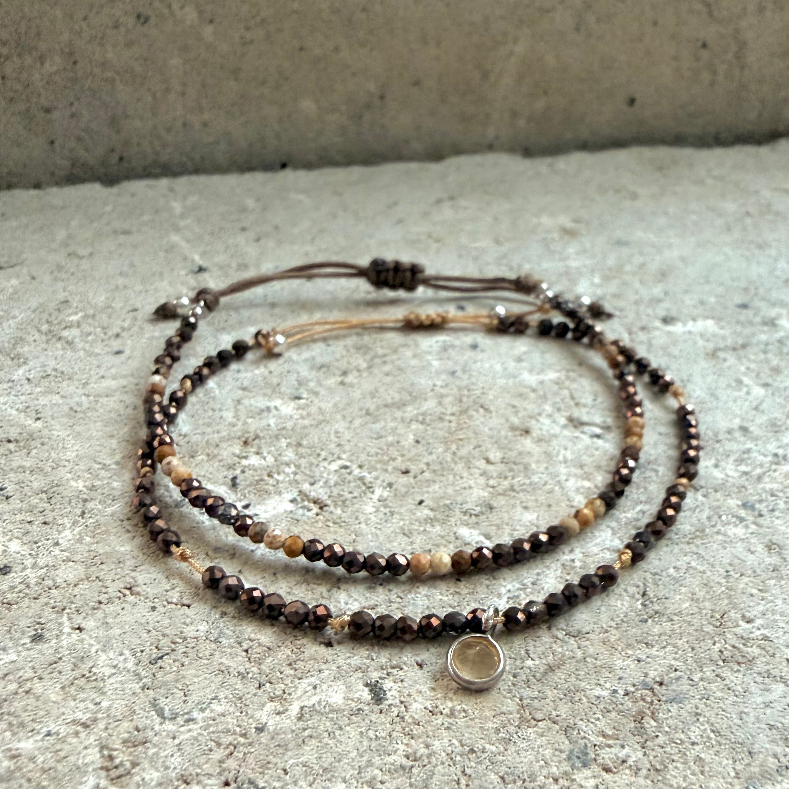 brown bracelet set