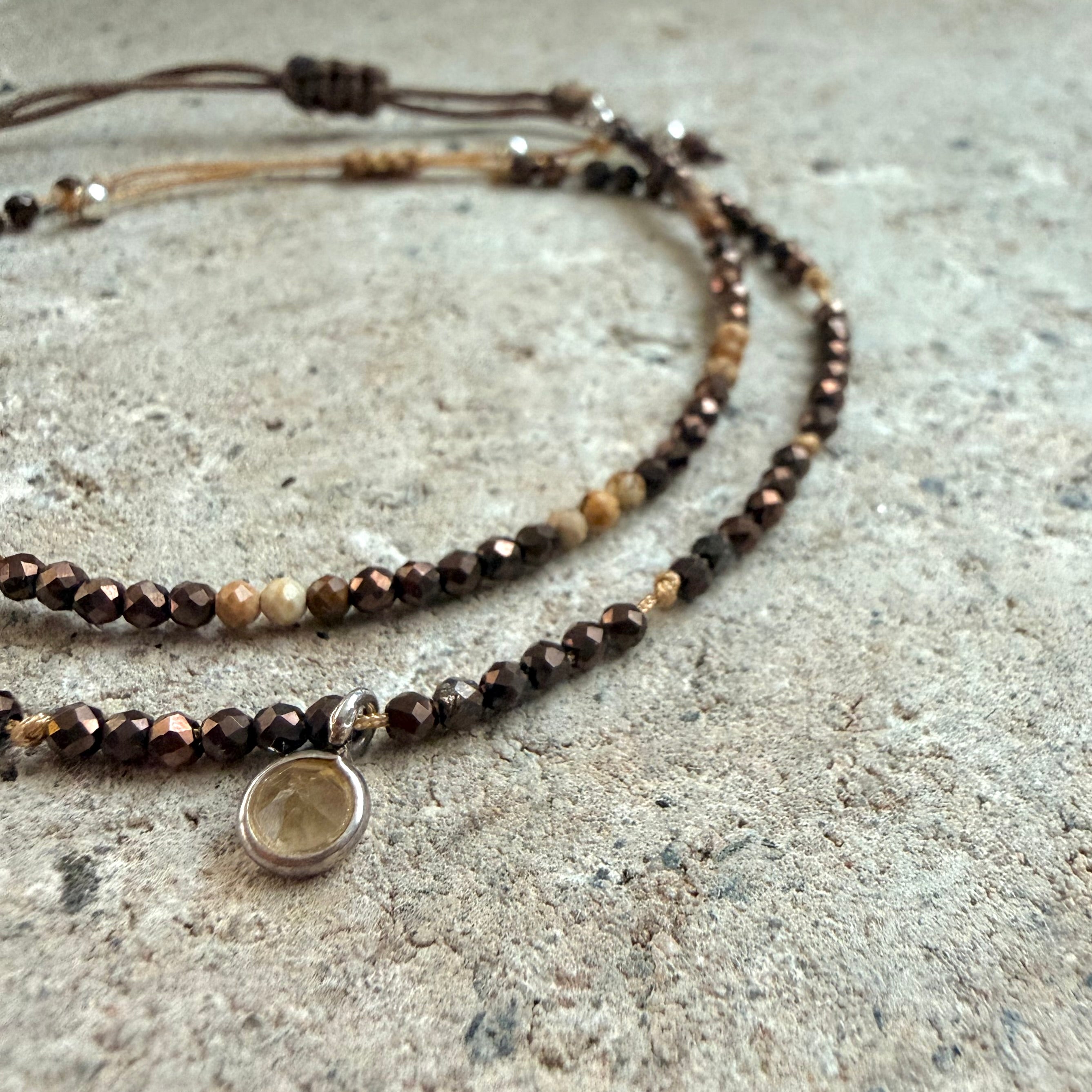 brown bracelet set